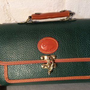 CARINA INT’L INC :Green Pebbled  All-Weather Leather Crossbody  Handbag